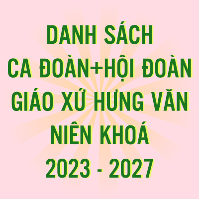 DANH SÁCH CÁC CA ĐOÀN + HỘI ĐOÀN
